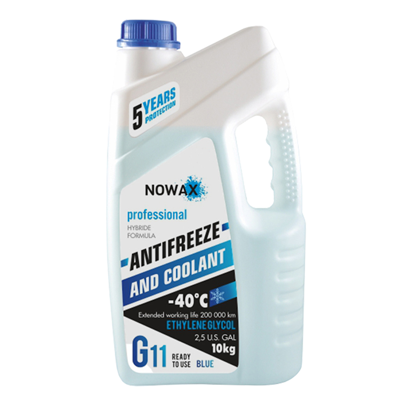 Антифриз NOWAX BLUE G11, синій 10 кг